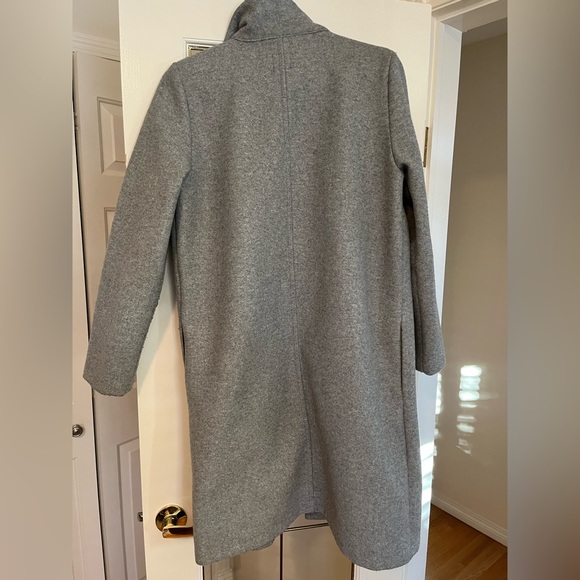 ZARA lapel coat - GRAY - size L - Picture 6 of 6